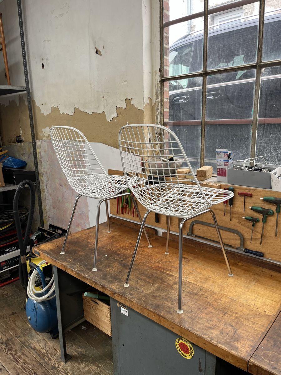 Herman Miller Sedie: Eames Wire Chairs Stühle Herman Miller mit Bezug – Usato da Kreuzlingen venduto da jud_yt59 8