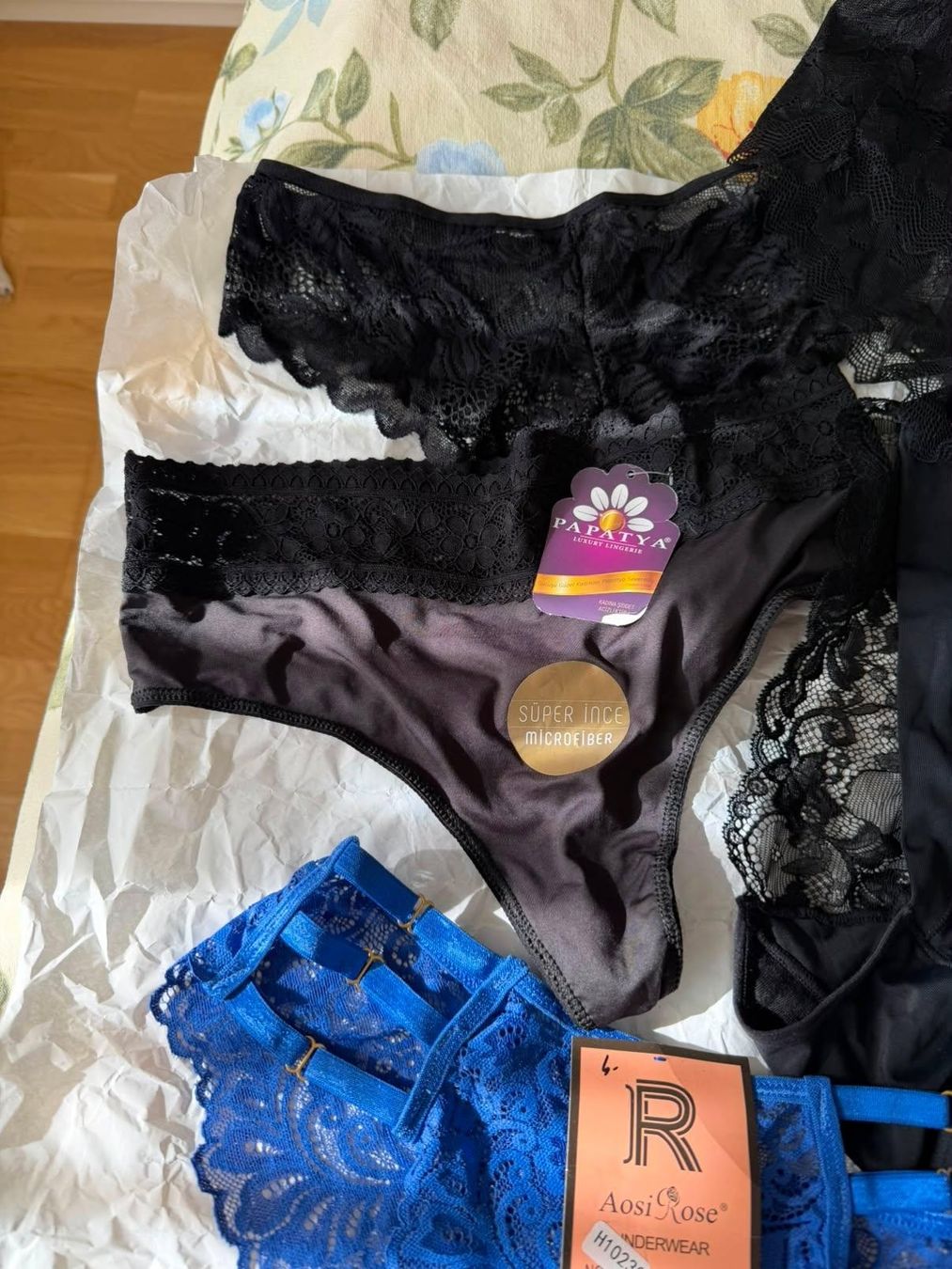 Altra biancheria intima: Damen Unterwäsche 7er Set Spitze Grösse L – Nuovo e nell'imballaggio originale da Basel venduto da M.M_ 6