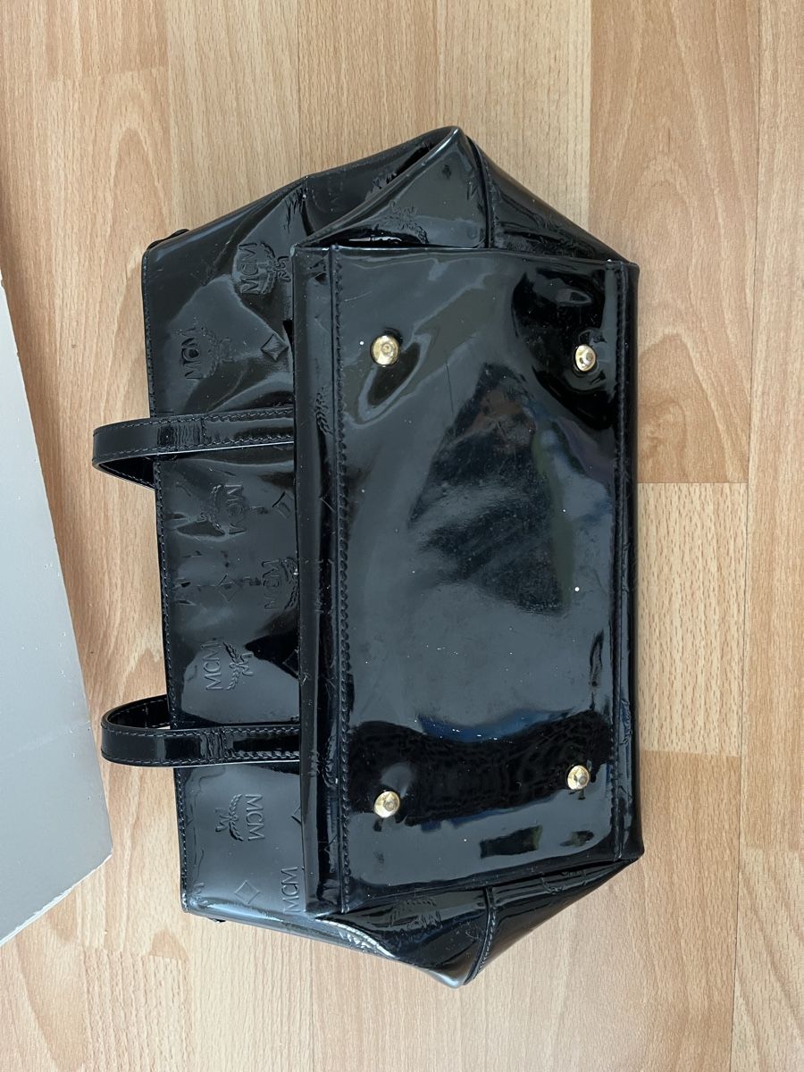 Mcm Borse da donna: MCM schwarze Lack Handtasche – Usato da Zürich venduto da jmg_8005 4