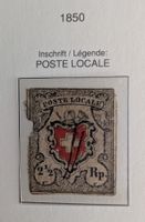 Poste Locale 2 1/2 Rp., SBK 2100.-,mangelhaft/Lückenfüller!