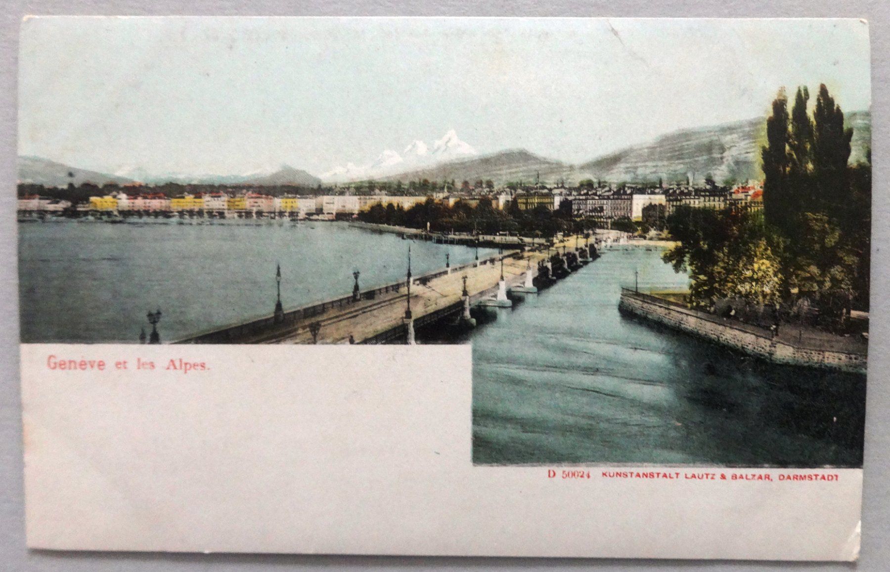 Ansichtskarten: Genève et les Alpes – Gebraucht aus Fétigny von Billy2miny