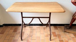Tisch - Holz mit Metallgestell gebraucht