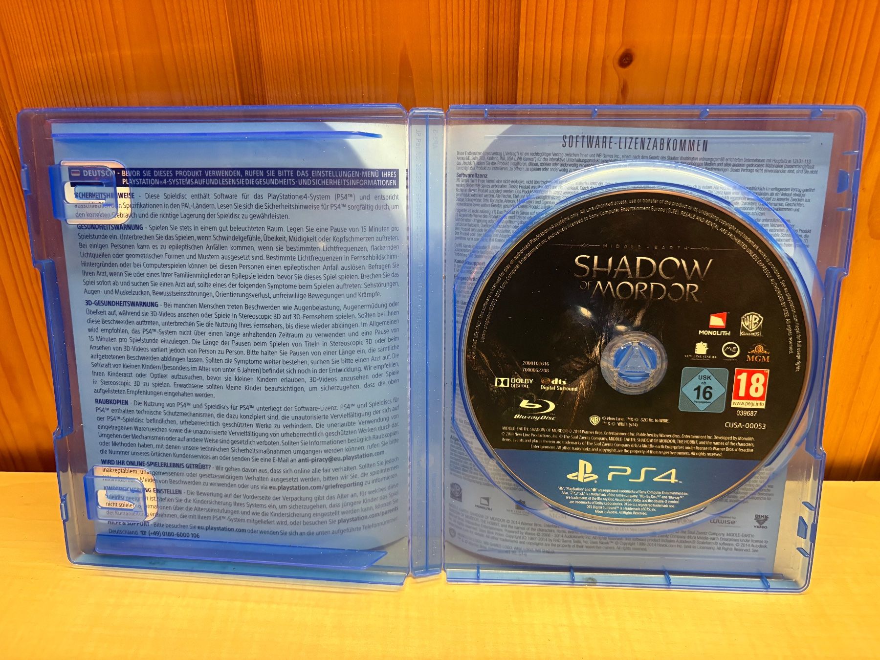 Sony Spiele: PS4 Game / Mittelerde / Mordors Schatten – Gebraucht aus Rümligen von Sibill 2