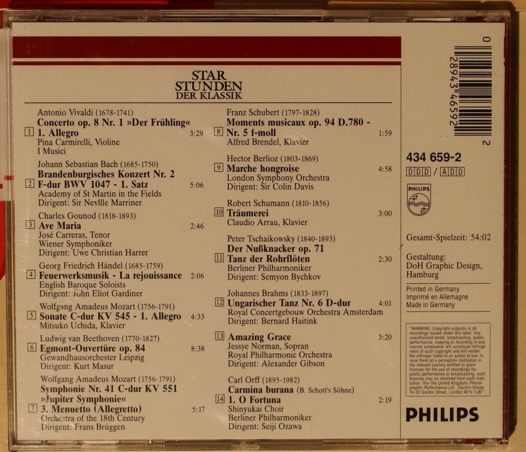 CD: Star Stunden Der Klassik Vol. 1 – Usato da Luzern venduto da CONTENTI 2