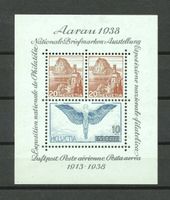 Aarau Block 1938 ungestempelt *