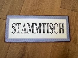 Metallschild, Topzustand, Shabby Chic