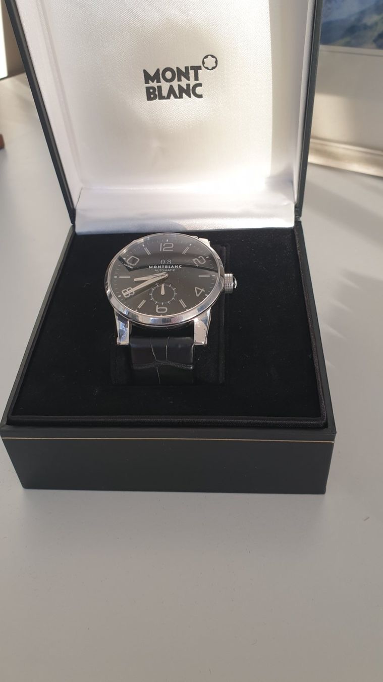 Montblanc Orologi: Montblanc Timewalker Big Date 7050 mit Watch Winding Box – Usato da Ormalingen venduto da duftladen 5
