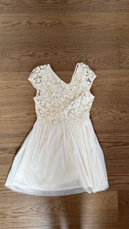 Damen Kleid weiss Grösse S Spitze Tüll