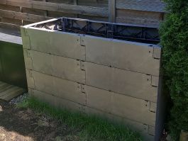 Hochbeet Kunststoff Grau 130x60x80cm