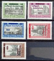 DANZIG 1932: Serie Luftpostausstellung Luposta, *