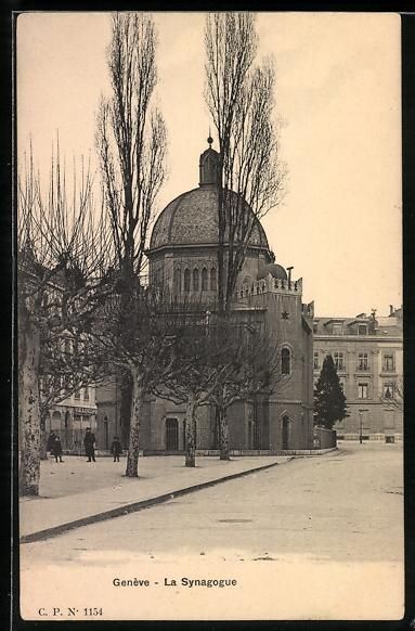 Cartes postales: AK Genève, La Synagogue – D'occasion à Berlin par bartko-reher