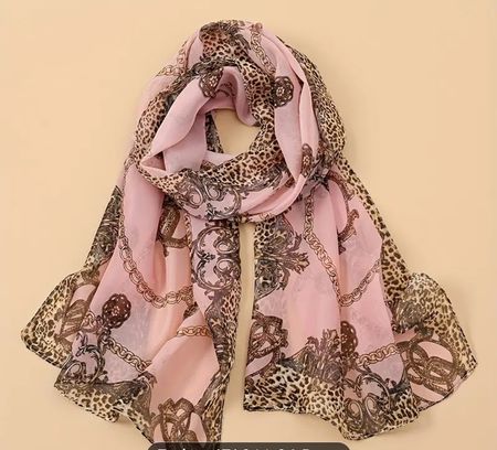 Leichter Sommer Schal in Rosa mit speziellem Muster, Neu!