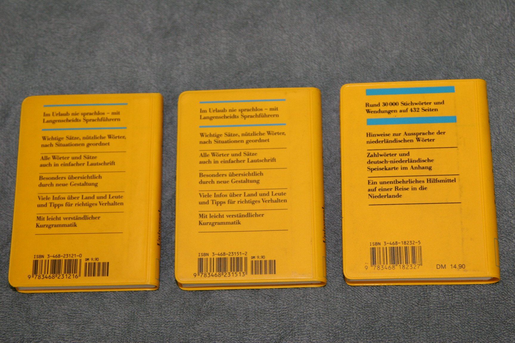 Libri: 3 Langenscheidt Wörterbücher Sprachführer – Usato da Büren an der Aare venduto da Sabinem71 1