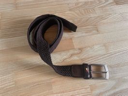 Thommy Hilfiger Gürtel geflochten braun Grösse 95cm