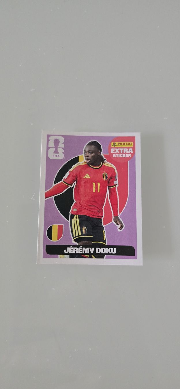 Panini Carte collezionabili: Jeremy Doku Panini Extra Sticker – Nuovo (secondo la descrizione) da Baar venduto da Peugeot1988