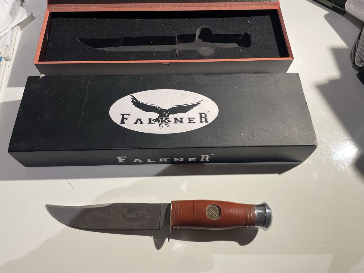 Accessori: F 981 ) Falkner Buffalo Bill Sammler Messer – Nuovo e nell'imballaggio originale da Diepoldsau venduto da Ganthammer