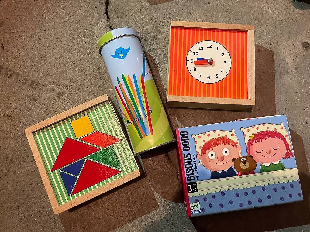 Spiele: Lot de 4 jeux pour enfant – Gebraucht aus Yverdon-les-Bains von mic_v8yx