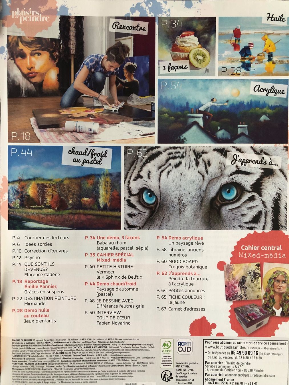 Riviste & Magazine: Plaisirs de peindre magazine – Usato da Le Crêt-p-Semsales venduto da staglione69 1
