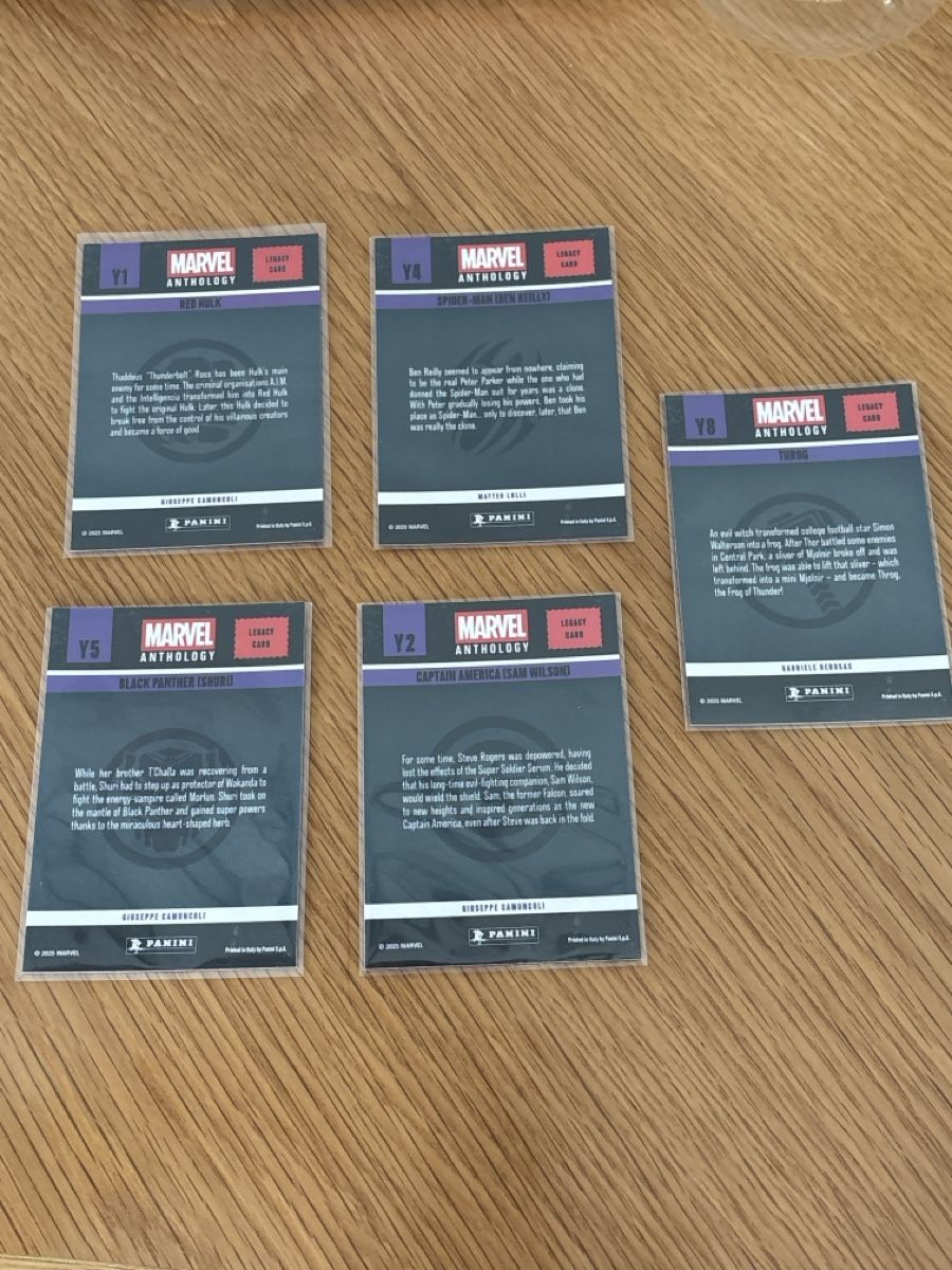 Panini Sammelbilder & Trading cards: Marvel Anthology Legecy Cards  – Neu (gemäss Beschreibung) aus Boningen von Stef_1991 1