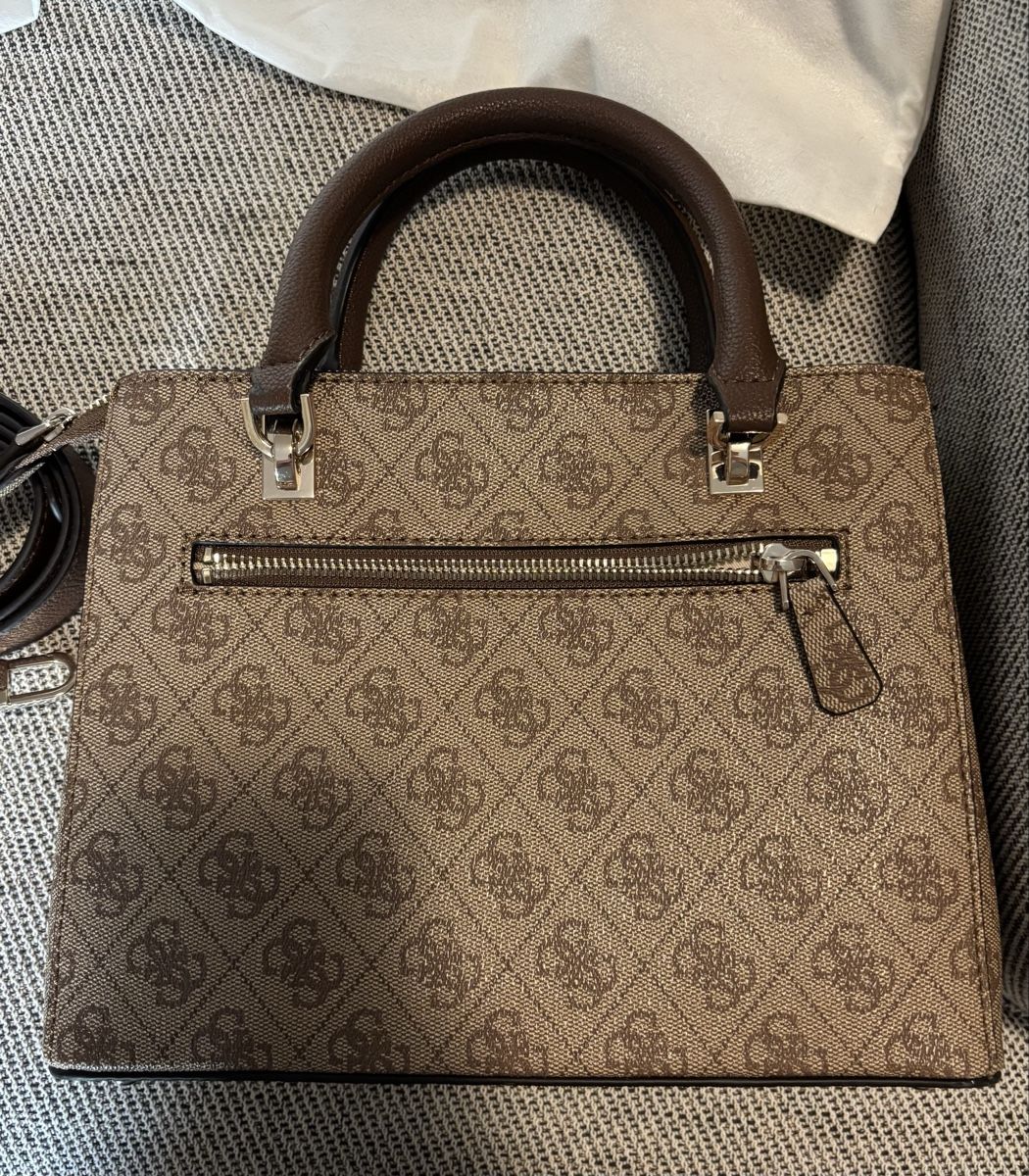 Guess Taschen für Damen: Guess Brown Patterned Handbag – Gebraucht aus Zürich von fra_f66n 1