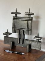 Brutalistischer Kerzenhalter aus Eisen, 1960er, 5kg + Design
