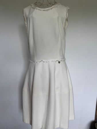 Twinset Simona Barbieri Dress, Size S, Cream, Summer 48