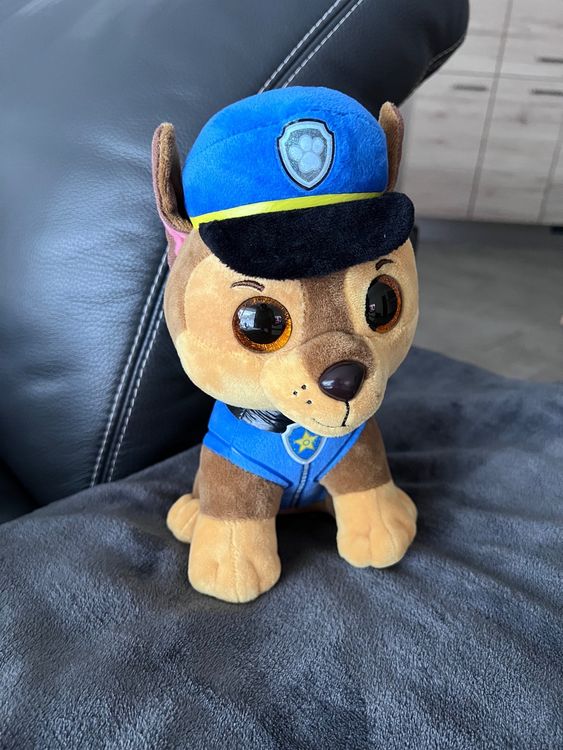 Ty Peluche Pat Patrouille Chase – 23 Cm – Très Réaliste, Fourrure Douce – Collection – Dès 3 Ans