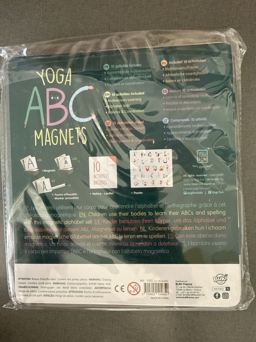 Spiele: Yoga ABC magnets  – Neu und originalverpackt aus Crassier von GGblue23515 1