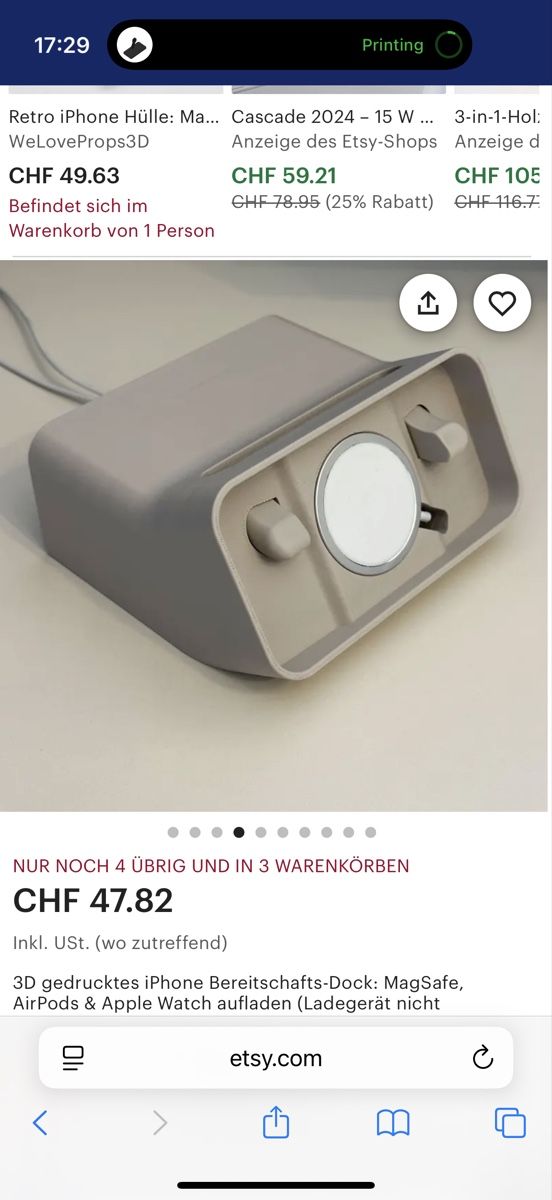 Docking station: Stand Charger Stand iPhone 14 pro 3D print Dock MagSafe – Usato da Niederweningen venduto da rimicanardo 6