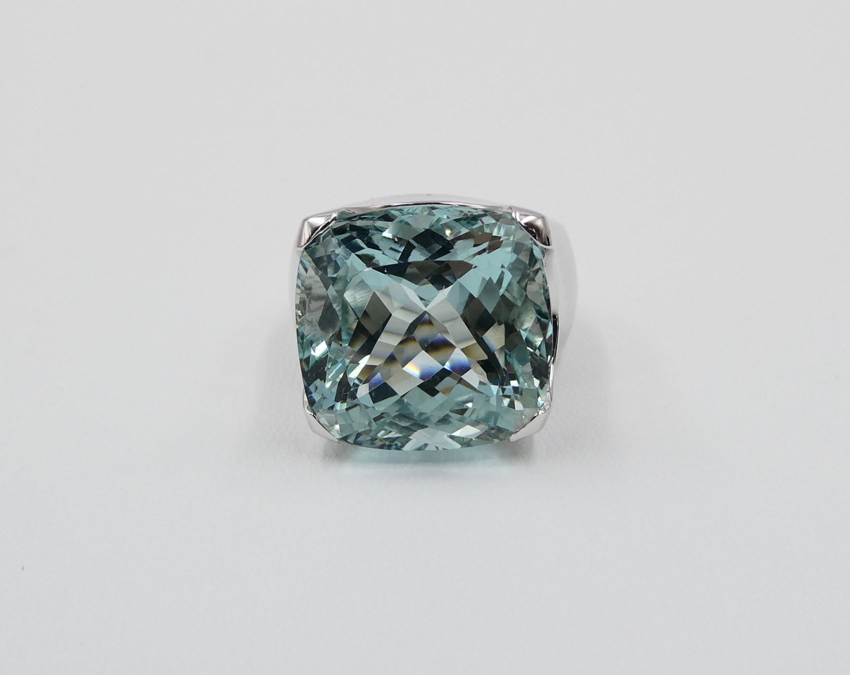 Anelli: AQUAMARIN RING IN 585 WEISSGOLD – Usato da Luzern venduto da EdiGem 3
