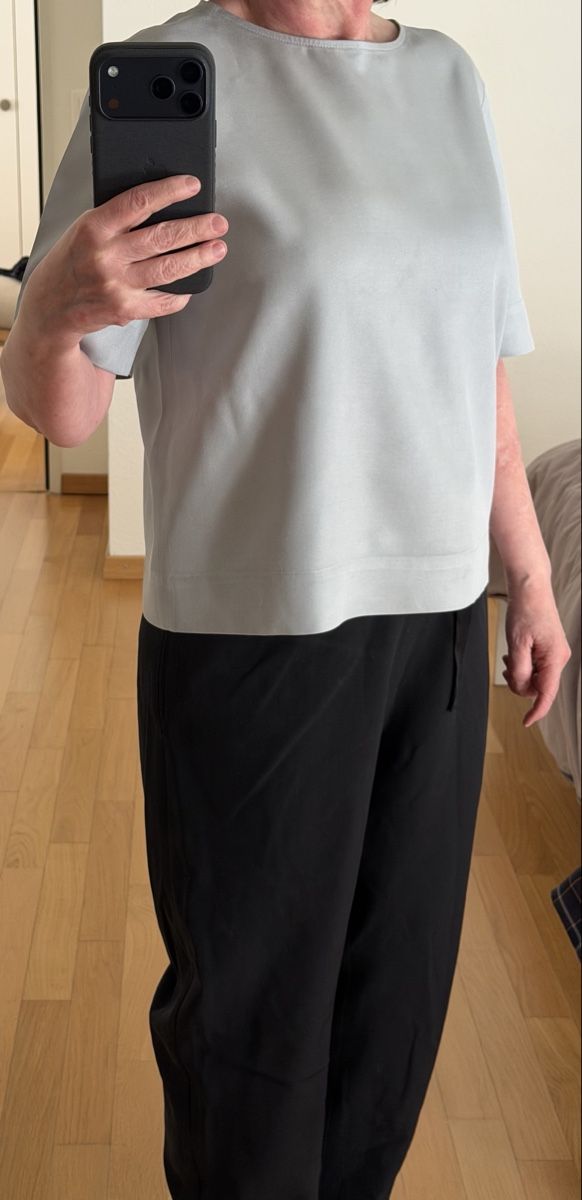 T-Shirts: Kurzarmbluse , Gr. M, italienischer Seide/Baumwolle Stoff – Neu (gemäss Beschreibung) aus Bad Ragaz von ako_8l5y 1