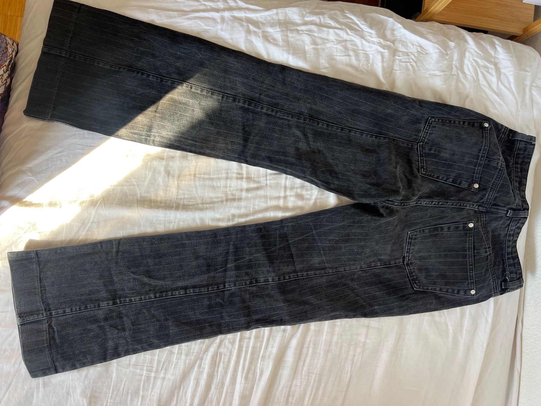 Weekday Jeans: Jeans Weekday gris à rayures taille 38 – Usato da Le Grand-Saconnex venduto da sol_jqk7 3