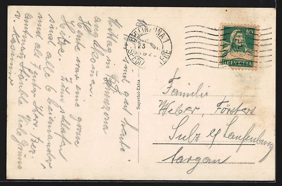 Cartes postales: AK Bellinzona, Panorama generale – D'occasion à Berlin par bartko-reher 1