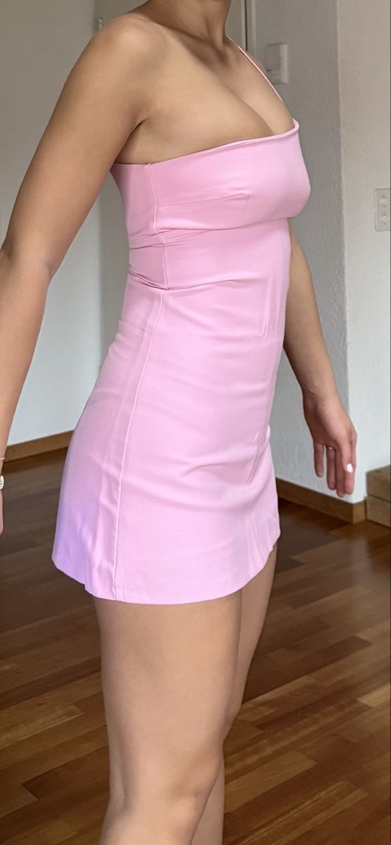Zara Kleider: Pink Mini Dress with shorts underneath, Size Small – Neu (gemäss Beschreibung) aus Zürich von eli_t8nw 1