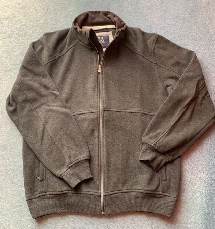 Strickjacke BRAX, Campus Rib, Grösse M, grau