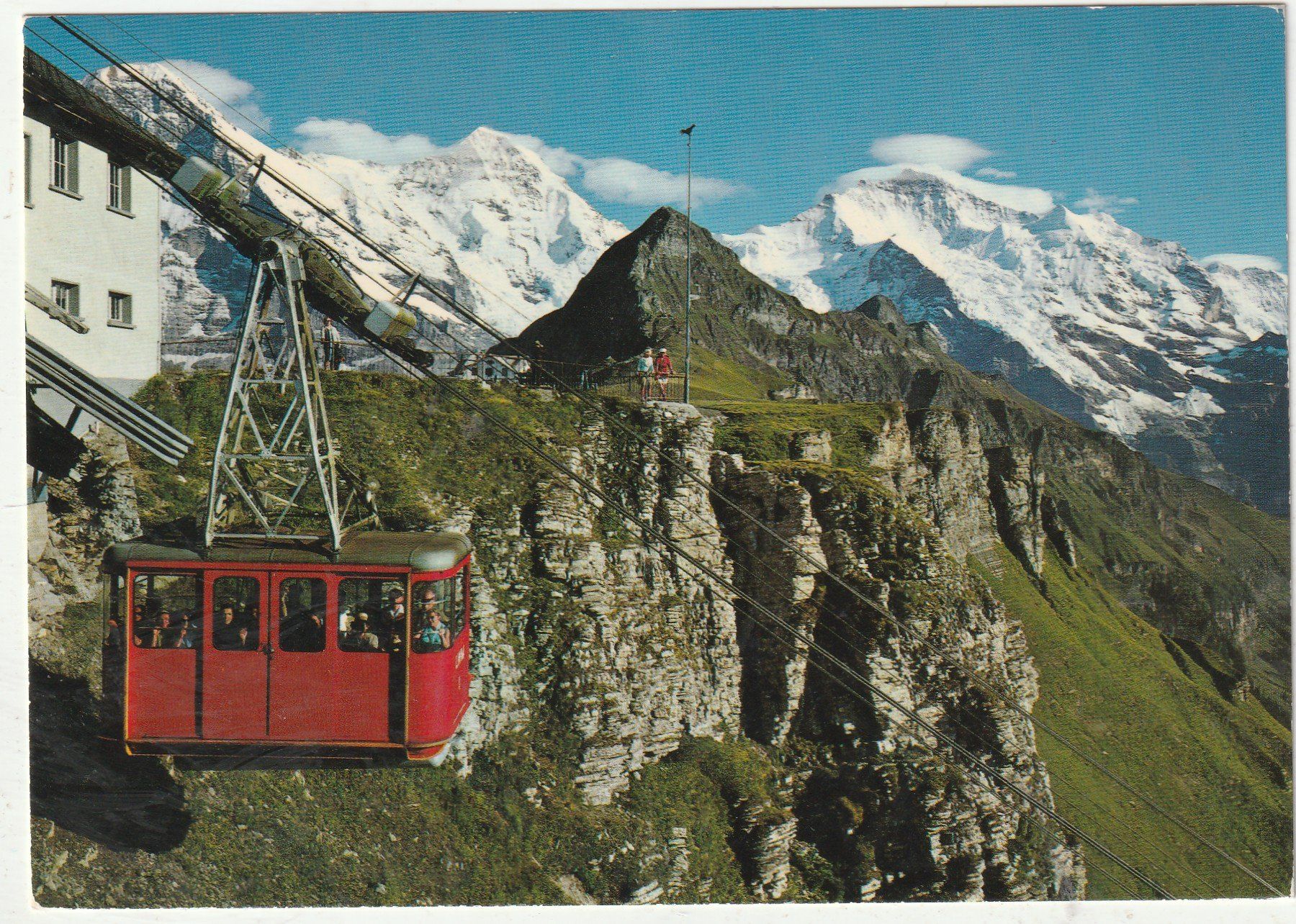 Cartoline postali: Wengen Luftseilbahn – Usato da Lumbrein venduto da made02