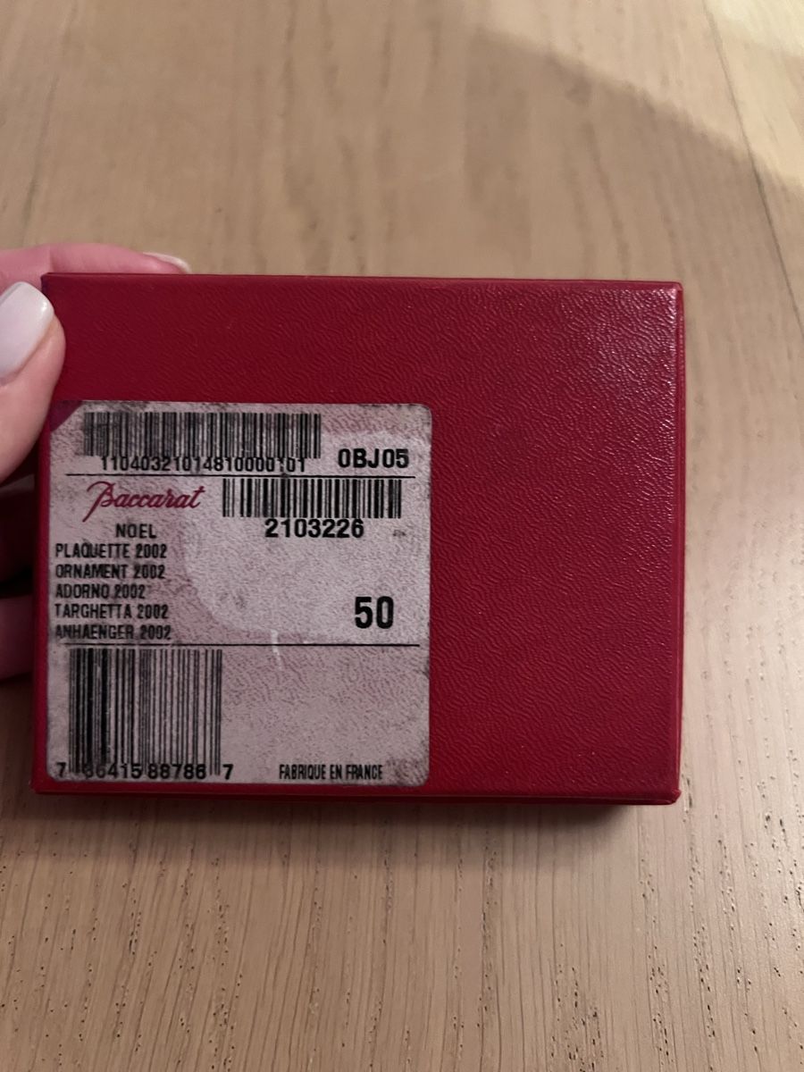 Baccarat Alle Dekorationen: Baccarat Noel 2002 Christmas Ornament – Neu und originalverpackt aus Pully von opa_k78q 3