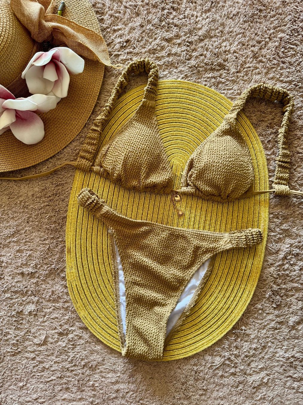 Costumi da bagno & Bikini: 💥SALE!! Bikini Beige Struktur Gr. S – NEU – Gratis Versand – Nuovo e nell'imballaggio originale da Gockhausen venduto da van_82kh 1