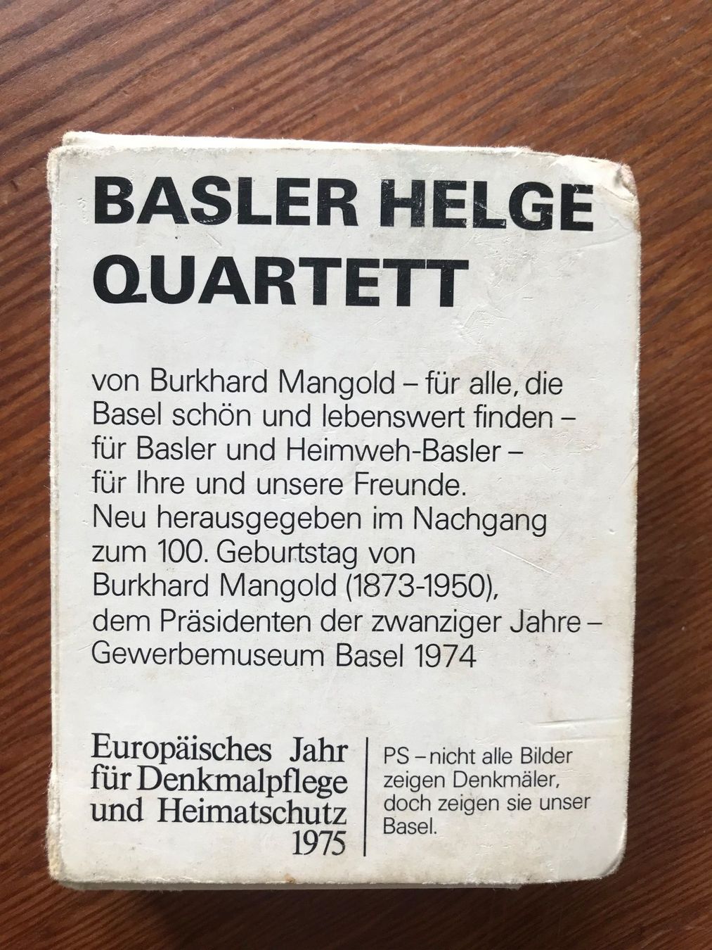 Giochi: Basler Helge Quartett von 1975 – Usato da Küsnacht ZH venduto da Slofia 4