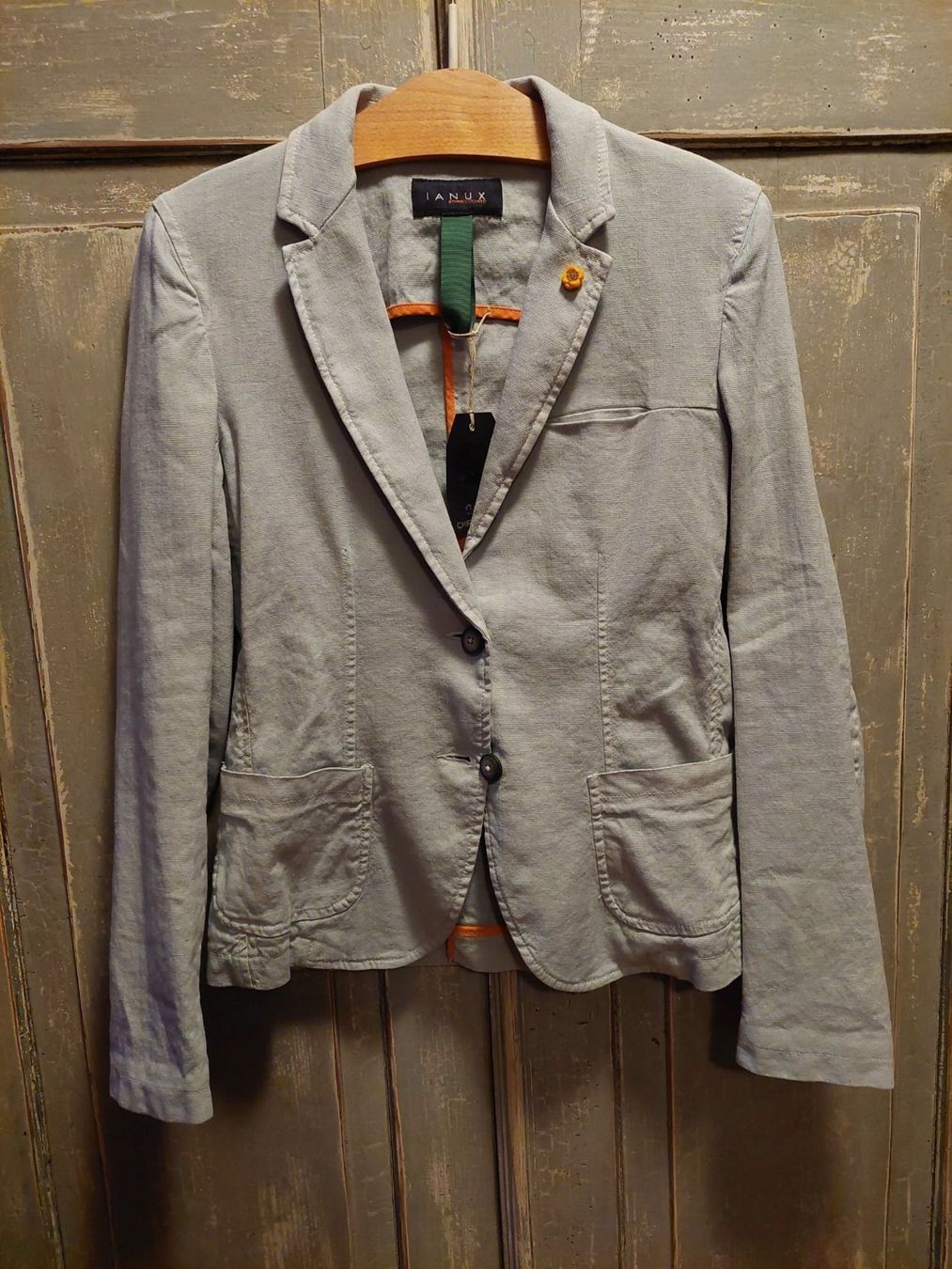 Giacche: Ianux . Leinen-Blazer grau 36 – Nuovo e nell'imballaggio originale da Besenbüren venduto da teluride89