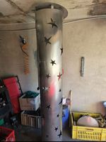 Leuchtsäulen aus Chrom 2 stk