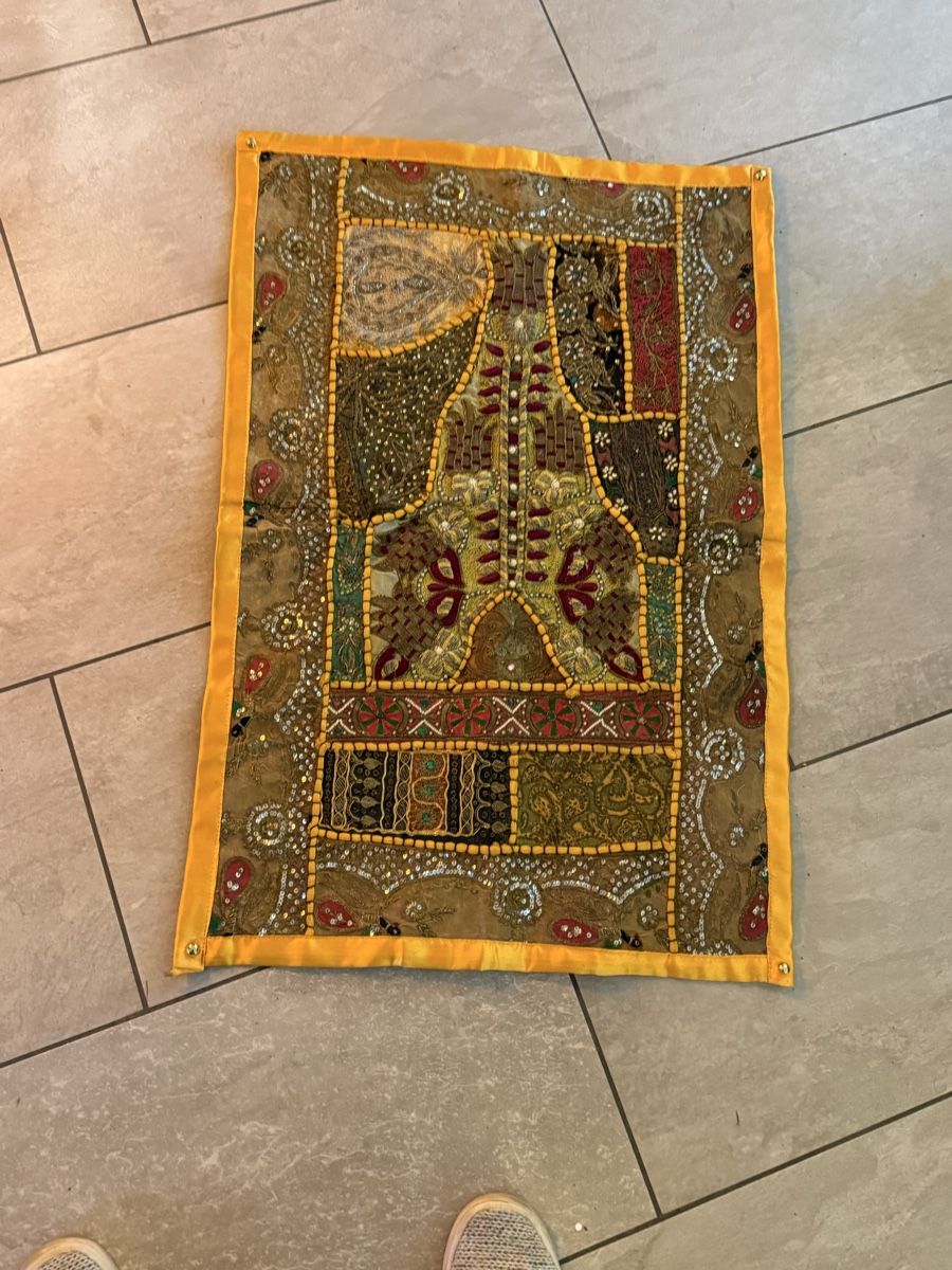 Poster & Bilder: Indische wand Bild , bestickte handgemacht – Neu (gemäss Beschreibung) aus Egnach von A.Homburger 2