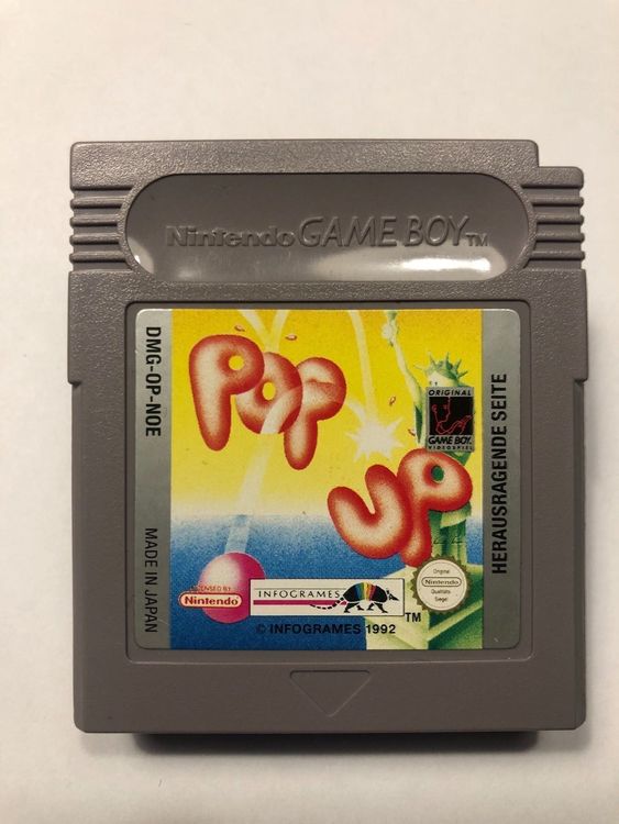 Jeu Game Boy 'Pop Up' - Version Originale Authentique - État Correct (cartouche Seule)