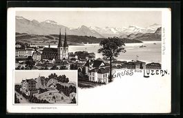 Litho Luzern, Ortsansicht, Gletschergart