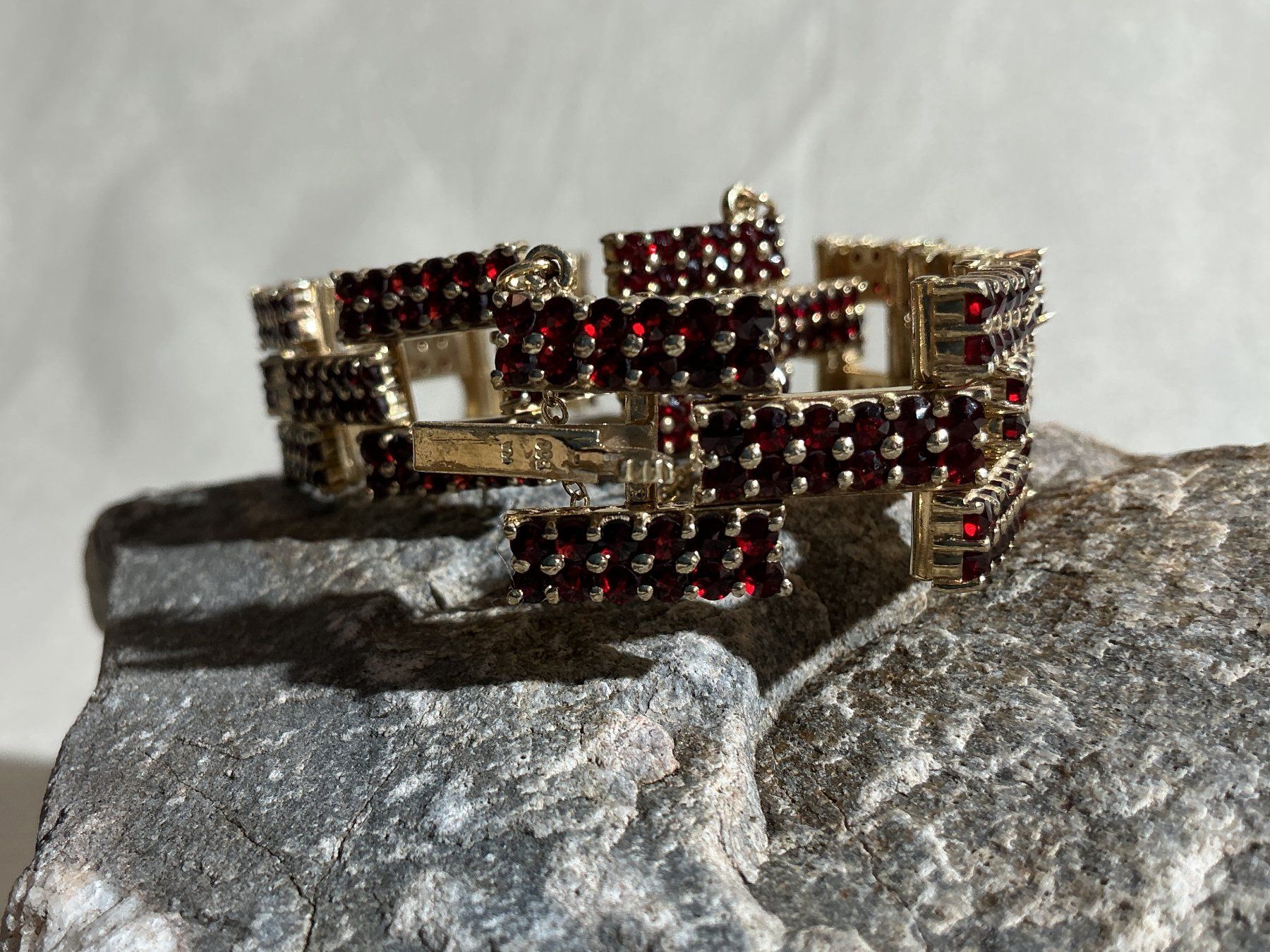 Bracciali & Braccialetti: BÖHMISCHER GRANATSCHMUCK Armband – Nuovo (secondo la descrizione) da Richterswil venduto da Restwert_Richterswil 9