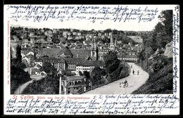AK St. Gallen, Blick von der St. Georgenstrasse