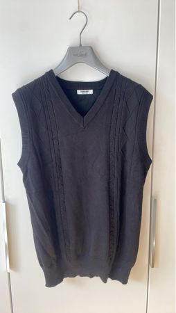 Coofandy Herren Strickweste, Schwarz, Grösse M