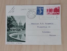 Carte postale Paris - Le Panthéon 1938