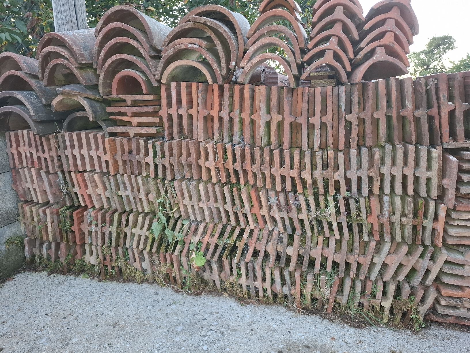 Steine & Dachziegeln: Grosse Menge Dachziegel, Ziegel, gebraucht – Gebraucht aus Greppen von chrigel-1 9