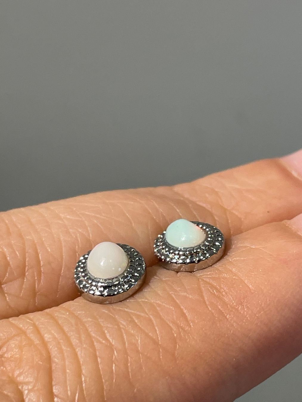 Orecchini pendenti & Orecchini a lobo: S925 Stift, Opal-Ohrstecker, Edelstein-Ohrringe – Nuovo e nell'imballaggio originale da Schiers venduto da sisikristall 2